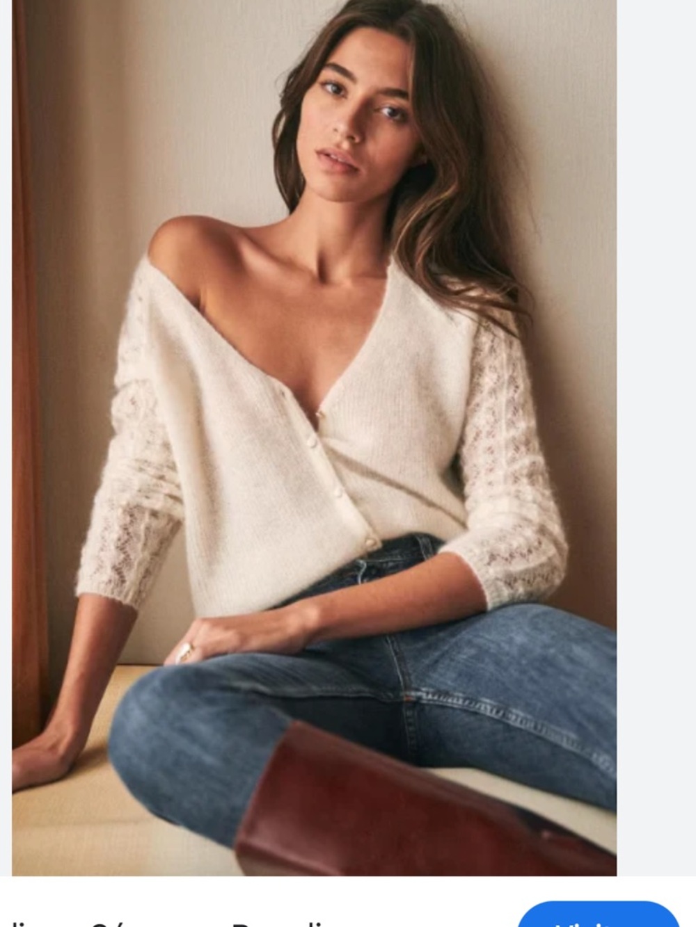 Sezane garance jumper cardigan sweater